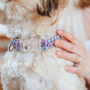 <span class=keywords><strong>Collar</strong></span> Luminoso Reflectante Antipérdida para Perros y Gatos, Tejido a Mano con Poliéster, Cómodo para la Noche, con Cierre de Hebilla para Todas las Estaciones - Product Image 2