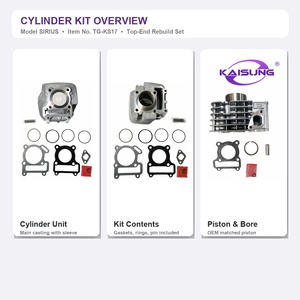 Kit de bloc-cylindres haute performance KAISUNG pour Yamaha SIRIUS <span class=keywords><strong>110</strong></span> 5TN C8, pièces de moteur, jeu complet de joints de piston - Product Image 2