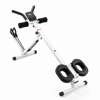 Appareil de musculation multifonctionnel 22 en 1 pour abdominaux et rameur, pliable, pour la maison, avec compteur numérique