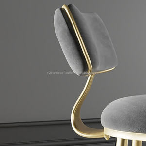 Nuevo Taburete de <span class=keywords><strong>Bar</strong></span> de Terciopelo Suave SYT para <span class=keywords><strong>Bar</strong></span> en la Azotea, 87 cm de Altura Total, Taburete para Hotel de Lujo, <span class=keywords><strong>Sky</strong></span> <span class=keywords><strong>Bar</strong></span> - Product Image 5