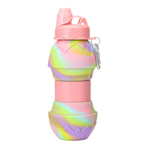 Nueva Botella de Agua Deportiva Telescópica para Exteriores, Duradera, de Silicona, Plegable, con Diseño de Cáscara de Huevo de Pascua - Product Image 1