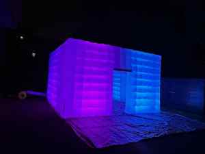 Gigante iluminado LED portátil inflable fiesta tienda club nocturno inflable club nocturno cubo - Product Image 3
