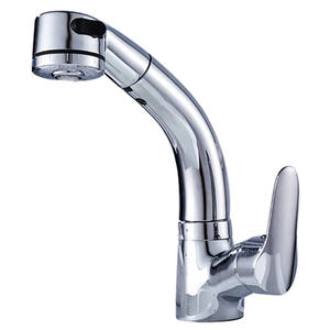 Robinet de lavabo en cuivre poli, eau chaude et froide, plaqué or, noir, télescopique, pour shampoing - Product Image 2