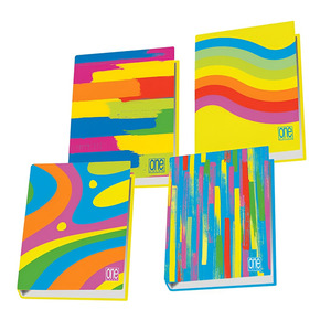 Classeur à anneaux UNI-COULEUR 26x32 cm FANTAFLUO A4 ASSORTI - Product Image 1