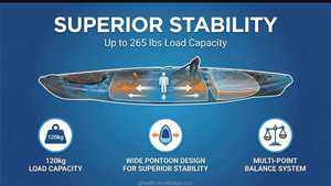 Nouveau design 2026 GHealth Prix usine Pédalo gonflable monoplace certifié CE FCC Portable et pliable pour la <span class=keywords><strong>pêche</strong></span> - Product Image 4