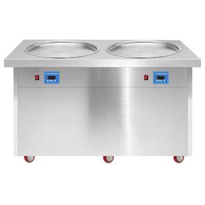 Nhà máy-trực tiếp 304 thép không gỉ di động <span class=keywords><strong>Ice</strong></span> <span class=keywords><strong>Cream</strong></span> giỏ hàng & chiên <span class=keywords><strong>Ice</strong></span> <span class=keywords><strong>Cream</strong></span> máy cuộn với trái cây và các loại hạt 110V/220V - Product Image 1