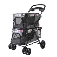 Poussette de voyage de luxe à 4 roues pour animaux de compagnie, Carreolas Para Perros, poussette double pour chats et chiens