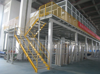 Étagères et rayonnages empilables détachables, plateforme de mezzanine en structure acier