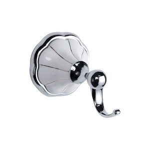 Luxury Bathroom Accessory Set 6 Piece Zinc Alloy Plated Towel Ring Toilet Paper Holder With <b>Shell</b> Design - Product Image 5