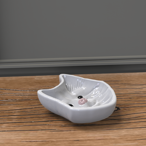 Tazón de Cerámica de Alta Gama para Mascotas, Diseño de Escultura 3D, Personalizable, Ecológico, Antideslizante, OEM ODM Europeo Americano - Product Image 5