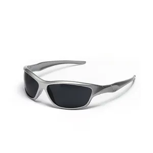 2023 Trendy Women Function Sunglasses Men Riding Glasses Black Silver Eyeglasses for Girls