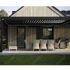 Persiana <span class=keywords><strong>de</strong></span> lujo para exteriores Toldos para el sol Patio Terraza <span class=keywords><strong>Toldo</strong></span> Gazebo eléctrico impermeable Pérgola <span class=keywords><strong>de</strong></span> aluminio <span class=keywords><strong>con</strong></span> persianas bioclimáticas - Product Image 4