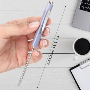 Destornillador Magnético Resistente a Impactos con Punta Plana de 4.5 Pulgadas, Mini Herramienta Tipo Bolígrafo para Ingeniería de Campo y Servicios Públicos - Product Image 4
