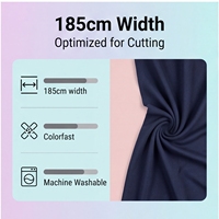 Tissu piqué à maille nid d'abeille CVC 230 g/m² de poids moyen, 55 % coton, 45 % polyester, pour t-shirts haut de gamme pour filles et garçons