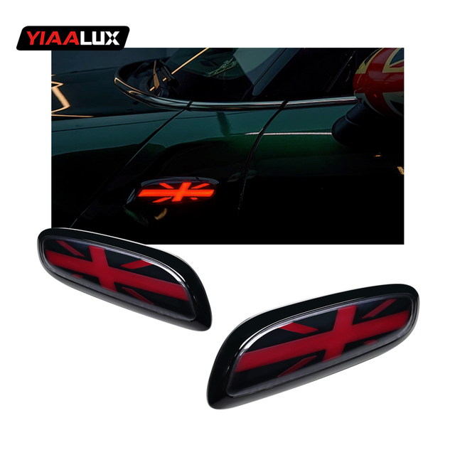 Car Modified DRL LED Side Marker Lamps Fender Side Marker Lights Dynamic Blinking Turn Signal for Mini Cooper F55 F56 F57