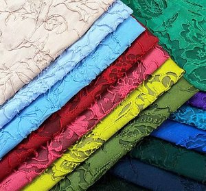 Thanh lịch bị mắc kẹt Rose Jacquard thời trang vải cao cấp ăn mặc Poncho áo khoác quần áo vải - Product Image 2