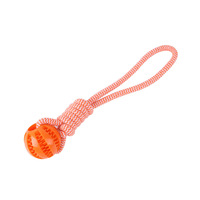 Jouets pour chiens en caoutchouc écologiques solides résistants aux morsures non toxiques accessoires interactifs pour animaux de compagnie jouets à mâcher en corde qui couinent
