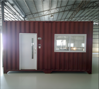 Maison Conteneur Industrielle Préfabriquée de Luxe 2-en-1 de 40 pieds, Résistante au Feu, Durable, Écologique, pour Chambre et Atelier