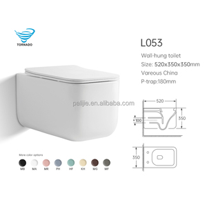 <span class=keywords><strong>WC</strong></span> in Ceramica Sospeso di Alta Qualità, Toilette in Porcellana Vetrificata per Bagno - Product Image 6