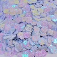 Aksesoris Casing HP DIY 9mm, Bunga Daisy Kecil, Payet, Manik-manik Warna-warni, Paket Besar 500g, Payet Holografik