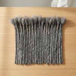Originea Vente en gros de mèches de <span class=keywords><strong>cheveux</strong></span> humains Remy de 8 pouces pour crochet, extensions de locs standard Raw Beauty, couleur sel et poivre - Product Image 1
