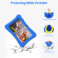 Tablet Android K7 PRO 7 inci untuk Anak-anak 1024*600 A100 Quad Core dengan Kamera dan Permainan Tablet Anak Android Wifi 2GB+32GB