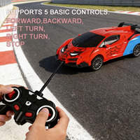 Voiture télécommandée transformable Ept 27 MHz, jouet véhicule robot transformable à une touche avec design araignée pour les tout-petits