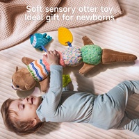 Peluche Loutre Douce Sensorielle Tumama pour Enfants, Jouet Apaisant Bébé, Oreiller Câlin pour Dormir pour Nouveaux-nés