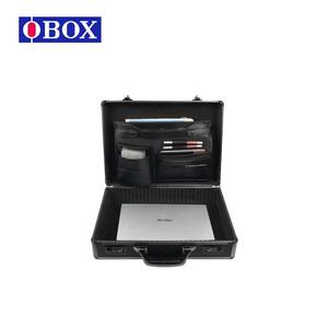 Estuche para Herramientas de Aleación de Aluminio OBOX de 14 Pulgadas, Superficie Metálica Cepillada, Revestimiento de ABS Negro - Product Image 2