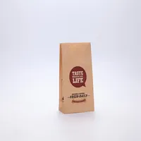 포장을 위한 튼튼한 편평한 정연한 바닥 브라운 음식 테이크아웃 Kraft 저장 종이 봉지