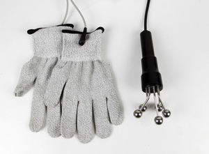 Au-032 viso e collo massaggiatore BIO <span class=keywords><strong>Micro</strong></span> corrente terapia BIO guanti di serraggio per il viso 2 in 1 macchina di bellezza - Product Image 3