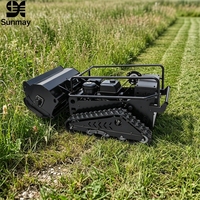 Tondeuse robot intelligente télécommandée à chenilles 22HP à essence, pour l'agriculture et la coupe de l'herbe, modèle AI, vente en gros, offre spéciale
