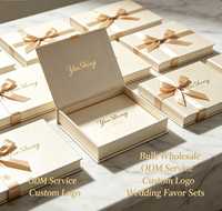 Boîte cadeau personnalisée en carton magnétique avec finition brillante et dorure à chaud, en forme de livre, pour mariage, vente en gros, service ODM