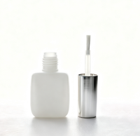 Flacon de vernis à ongles couleur personnalisée pour colle, finition mate très vendue avec couvercle doré, sérigraphie personnalisée, différents pinceaux