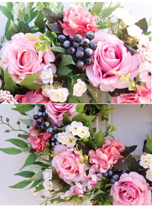 <span class=keywords><strong>Couronne</strong></span> <span class=keywords><strong>de</strong></span> lavande fleur artificielle colorée avec <span class=keywords><strong>couronne</strong></span> <span class=keywords><strong>de</strong></span> baies <span class=keywords><strong>couronne</strong></span> <span class=keywords><strong>de</strong></span> printemps et d'été pour porte d'entrée mur fenêtre décor <span class=keywords><strong>de</strong></span> mariage - Product Image 3
