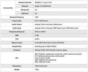 S10 + không dây Hi-Res streaming Preamplifier Wifi 2.4G Bluetooth 5.0 nhà thông minh dễ dàng âm nhạc fan hâm mộ - Product Image 5