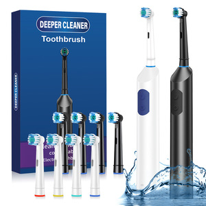 Spazzolino Elettrico Rotante a 5 Velocità per Adulti, 360 Gradi, Setole Morbide, Impermeabile, Sbiancante Sonico, Display LED, Ricaricabile - Product Image 1