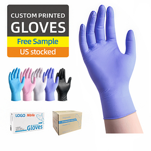 <span class=keywords><strong>Gants</strong></span> en Nitrile Mélange Diamant Anboson Sans Poudre 100 unités TP-XS Bleu Glace Médicaux <span class=keywords><strong>Jetables</strong></span> Noir - Product Image 6