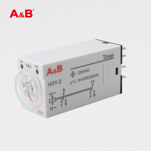 H3Y-2 220V AC 8p 0-30 phút Thời gian chậm trễ phạm vi dpdt tiếp sức hẹn giờ zeitschalter zeirelais với cơ sở - Product Image 2