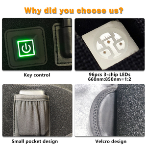 Dispositivo <span class=keywords><strong>de</strong></span> Terapia <span class=keywords><strong>de</strong></span> Luz Infrarroja Shanglaite, Cinturón <span class=keywords><strong>de</strong></span> Material para el Cuidado <span class=keywords><strong>de</strong></span> la Piel con Luz Roja para Envolver la Rodilla y el Cuerpo, para Reducir la Inflamación - Product Image 3