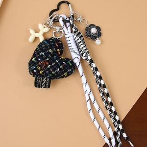 Wholesale Girls Car <b>Key</b> Decoration Women Handbag Charm Cute 3D Plush Heart Pendant School Bag Charm 4 Colors Birthday Gifts - Product Image 5