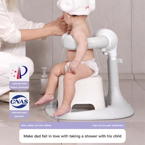 Baignoire debout <span class=keywords><strong>pour</strong></span> bébé réglable en hauteur antidérapante d'usine, support de <span class=keywords><strong>bain</strong></span> multifonction <span class=keywords><strong>pour</strong></span> bébé avec une capacité de charge élevée - Product Image 2