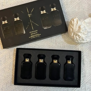 Perfume árabe al por mayor de Dubái, caja de regalo con 4 botellas de 10 ml, moderno set de mini perfumes líquidos Eau de Parfum, aroma floral y frutal de larga duración. - Product Image 1