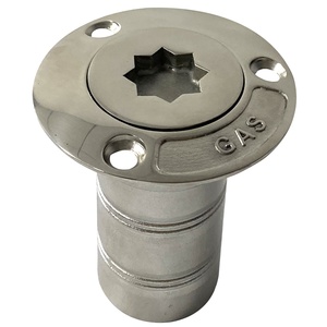 Paslanmaz Çelik 316 Tekne Hortumu Güverte Dolumları Yakıt Doldurucu SU 38mm (1-1/2 İnç) Yıldız Kapaklı Gemi Yat Tekne Donanım Aksesuarları - Product Image 5