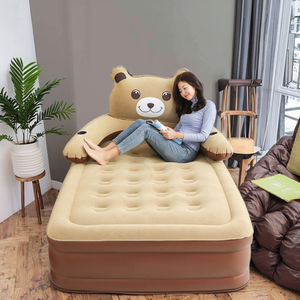 Lit d'air auto-gonflant léger en forme d'ours brun, <span class=keywords><strong>matelas</strong></span> gonflable portable double/simple pour la maison ou le camping - Product Image 4
