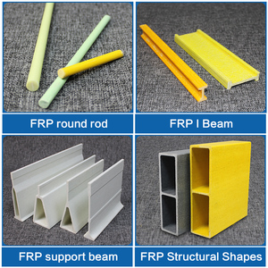 Profilés en fibre de verre pultrudés composites en forme de L, section de poutre, barre d'angle en FRP - Product Image 3