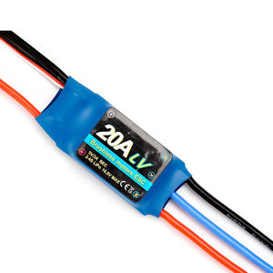 Contrôleur de vitesse électrique 20A ESC 2-4S 3A UBEC avec fiches XT60 et 3,5 mm pour moteur brushless RC - Product Image 2