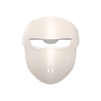 Appareil de massage beauté, masque à lumière rouge et bleue sans fil en silicone pour le rajeunissement de la peau