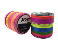 JOF 100M 4X Tresse PE Ligne de Pêche Colorée Forte Traction pour Stream Lake Ligne de Pêche