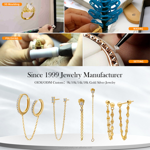 14K リアル ゴールド スタッド ピアス トレンディ シンプル スタイル プレーン ゴールド 14K 18K ローズ ゴールド イヤリング ファイン ジュエリー 卸売 ジルコン ピアス - Product Image 4